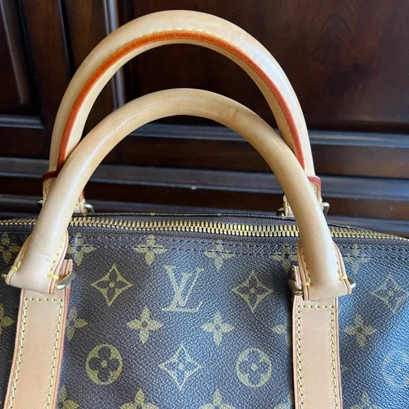 Auth Louis Vuitton Monogram Keepall Bandouliere 60 Boston Travel Bag M41412 - Picture 7 of 13